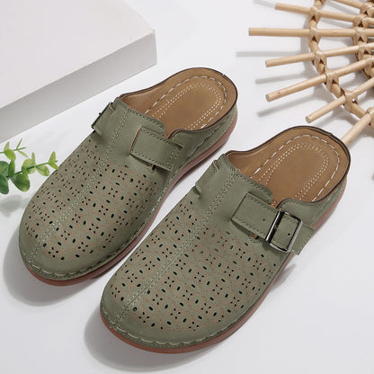 Spring and summer leisure half dragging lazy shoes