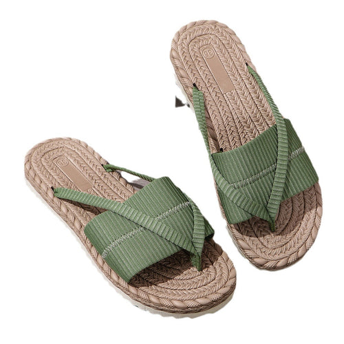 Women's  Beach Vacation Sandals Fashion Toe-Strap Flip-Flops Slipper