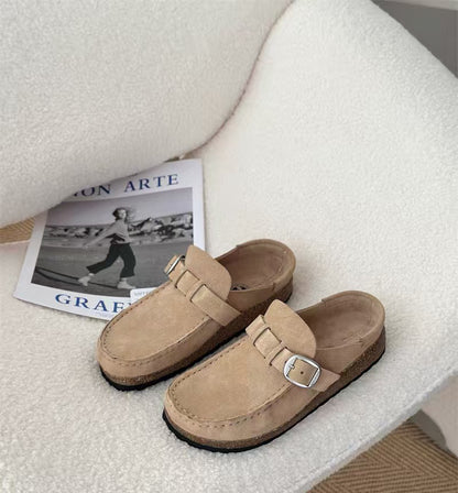 Thick soled Baotou slippers