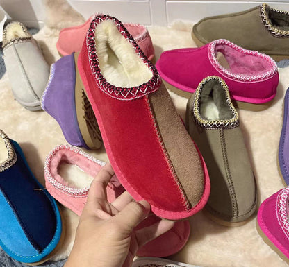 Snow boots low cut short tube flat bottomed lazy shoes