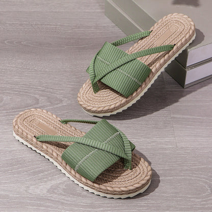 Women's  Beach Vacation Sandals Fashion Toe-Strap Flip-Flops Slipper